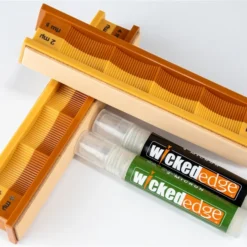 Wicked Edge Leather Strops With 4 Micron And 2 Micron Diamond Emulsions