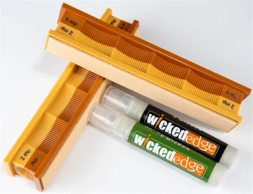 Wicked Edge Leather Strops With 4 Micron And 2 Micron Diamond Emulsions -Norton Sales Store WE0402PDE z